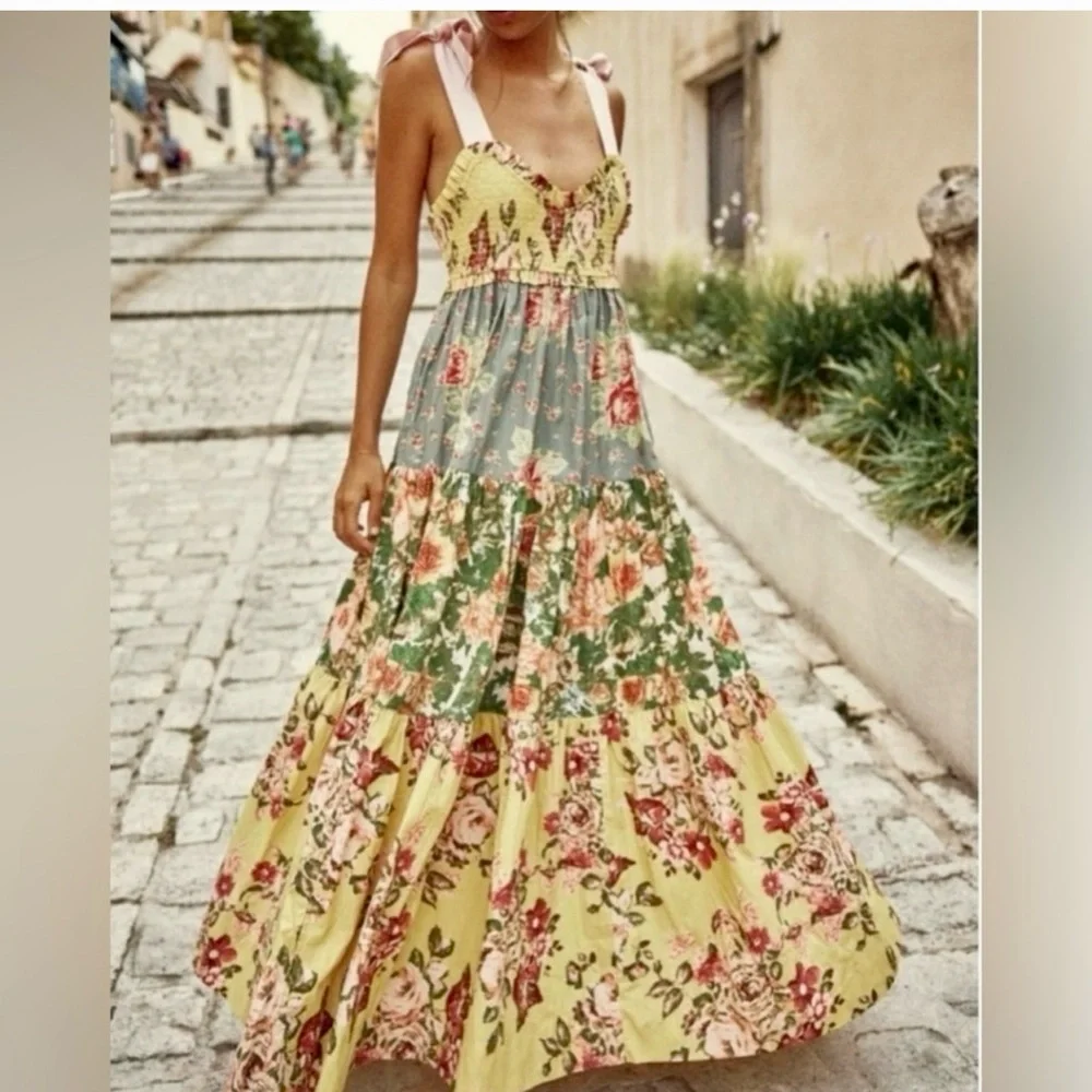 Free people Blue bell floral maxi NWT - Picture 1 of 7
